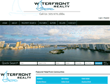 Tablet Screenshot of miamiwaterfrontrealty.com